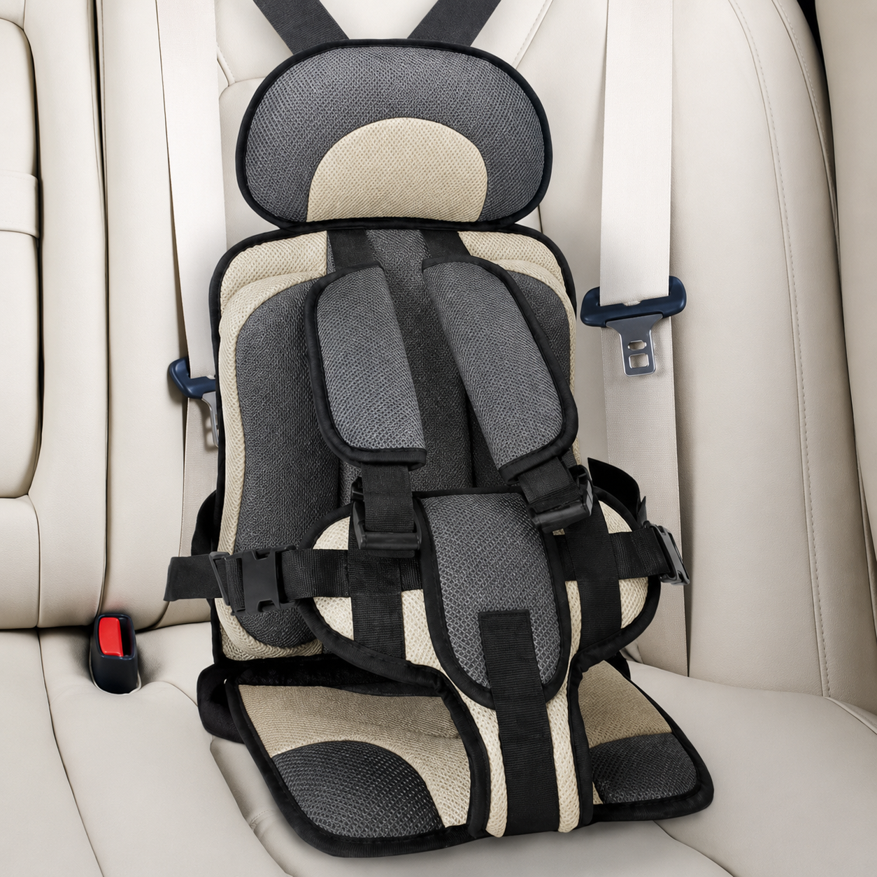 Child Car Seat Travel Portable Adjustable Foldable - Image 4