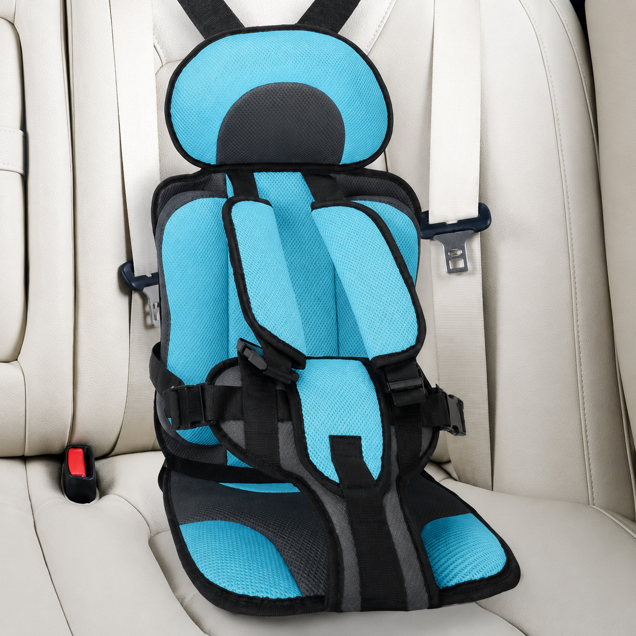 Child Car Seat Travel Portable Adjustable Foldable - Image 6