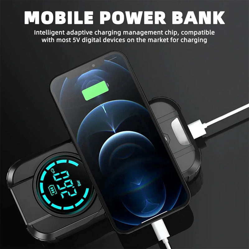 Pompa d'aria compatta per auto Avviatore di emergenza Luce LED