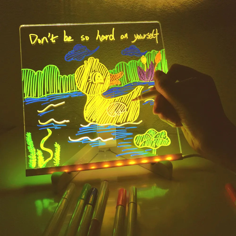 Tableau de dessin lumineux à LED
