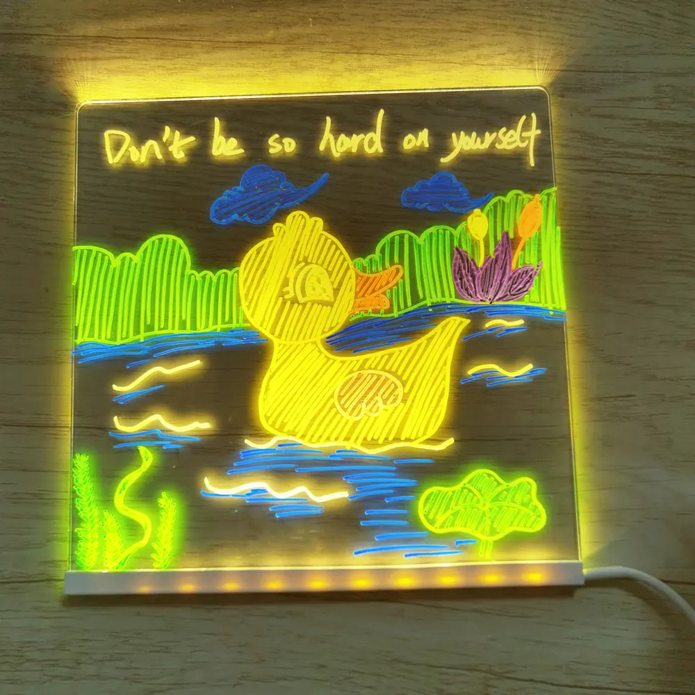Tableau de dessin lumineux à LED