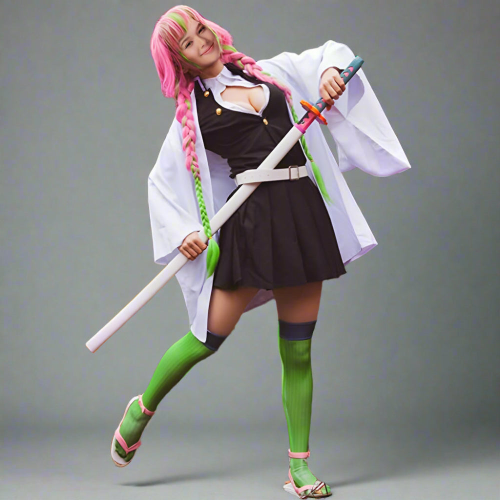 Demon Cosplay Costumes Nezuko Costume Mitsuri Tanjiro Shinobu Cosplay Set Mitsuri Kanroji Halloween Costumes - Image 7