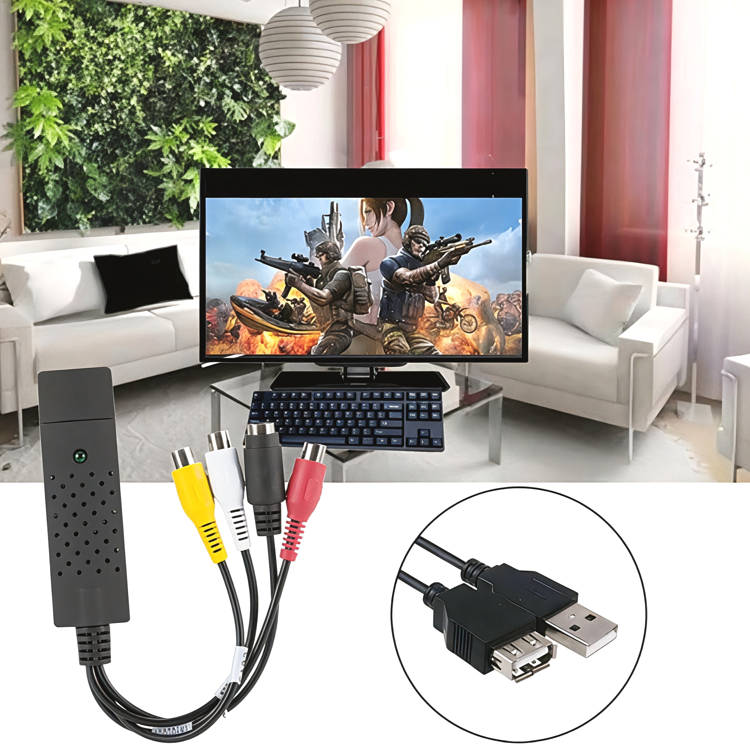 USB Video Capture Card Composite S-Video