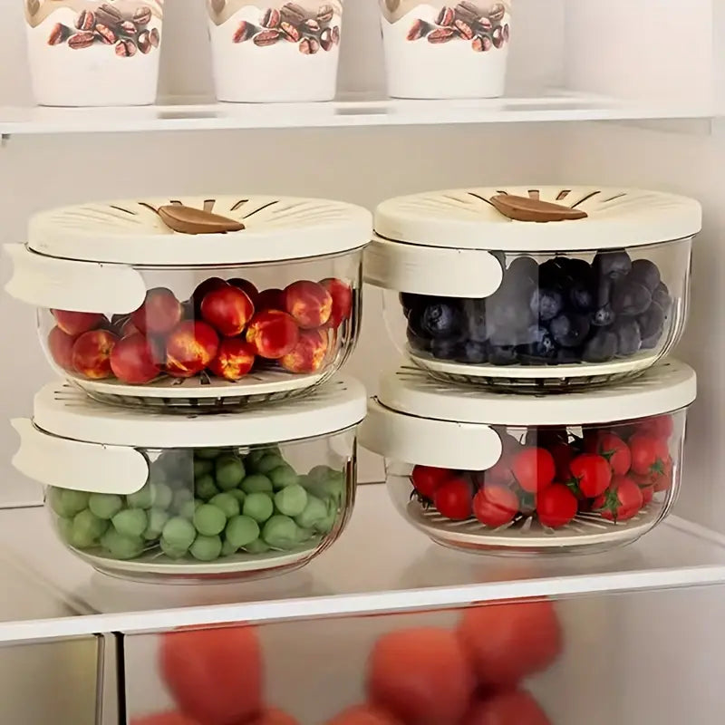 Plastic Kitchen Colander Bowl Lid Drainage