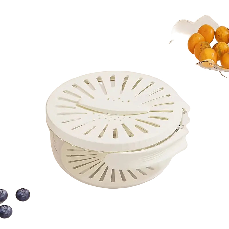 Plastic Kitchen Colander Bowl Lid Drainage