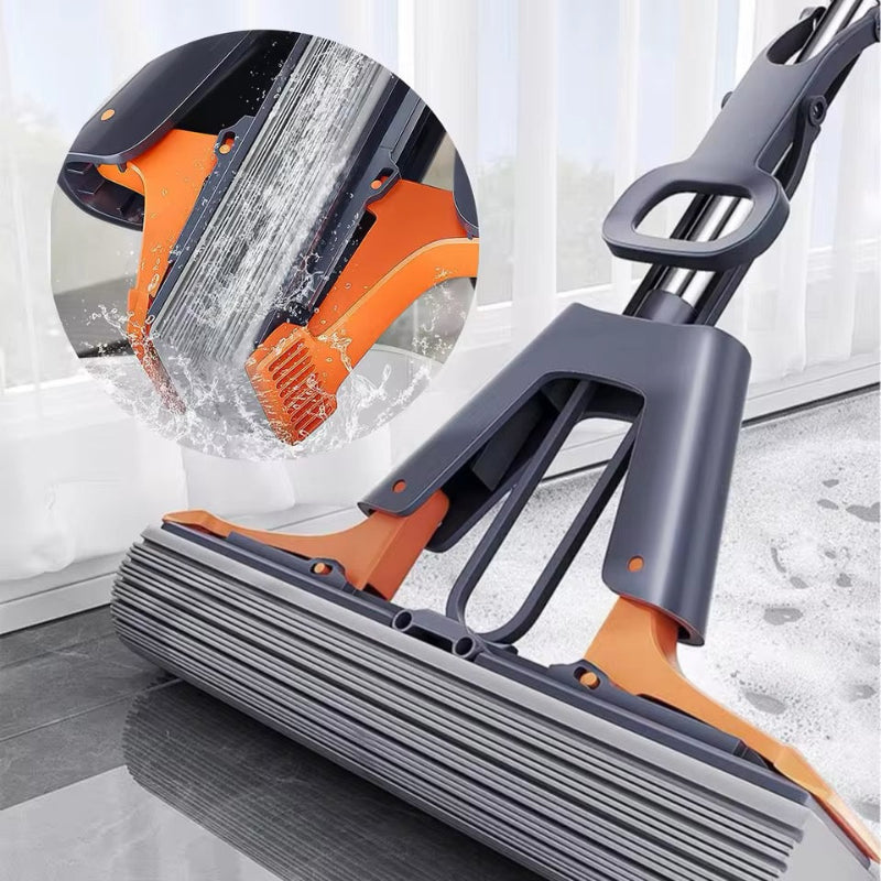 Mopa Cabezal de Esponja Ajustable Limpiador de Pisos Fácil