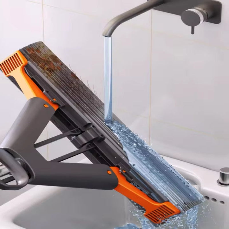 Mopa Cabezal de Esponja Ajustable Limpiador de Pisos Fácil