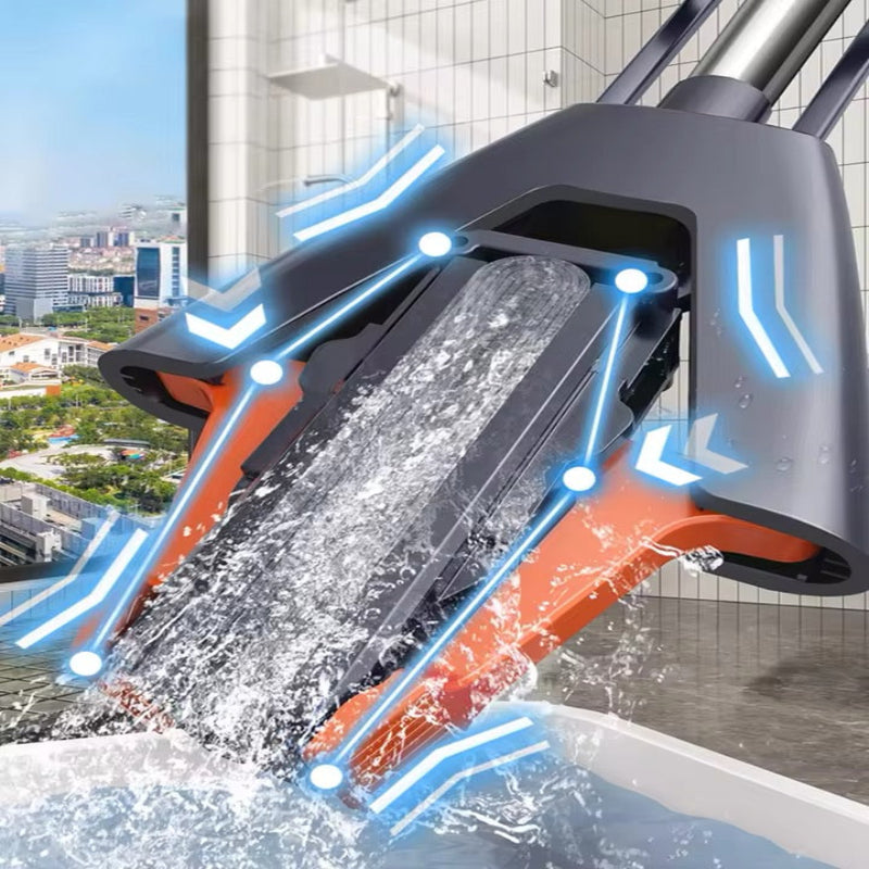 Mopa Cabezal de Esponja Ajustable Limpiador de Pisos Fácil