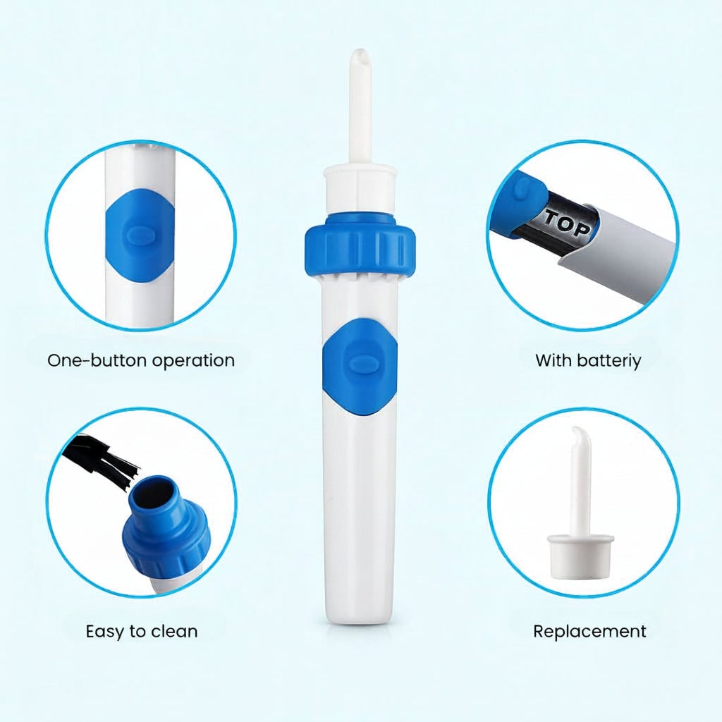 Electric Ear Cleaner Ear Suction Device Ear Wax Removal Tool - Image 3