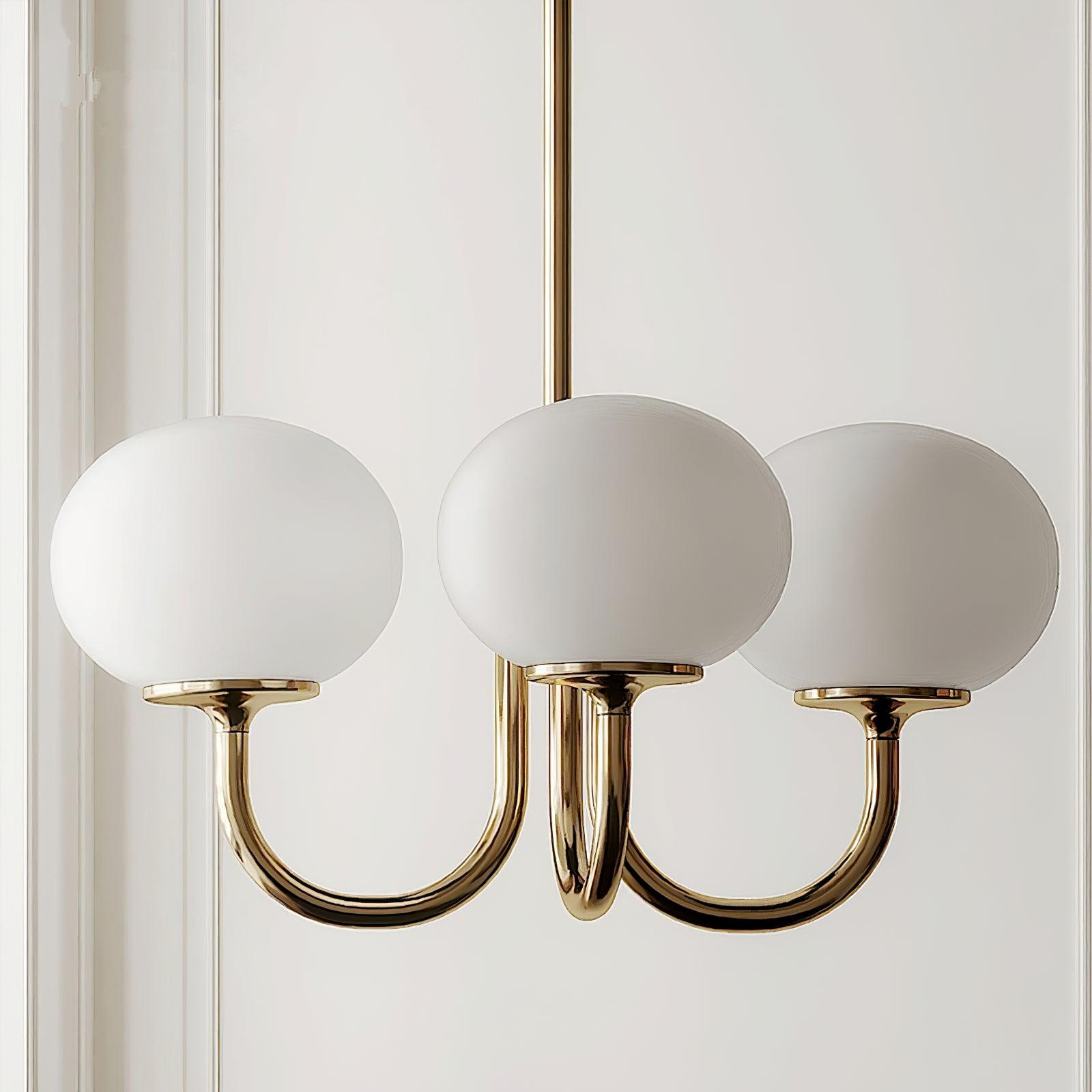 Ceiling Light Modern Brass Chandelier Lamp
