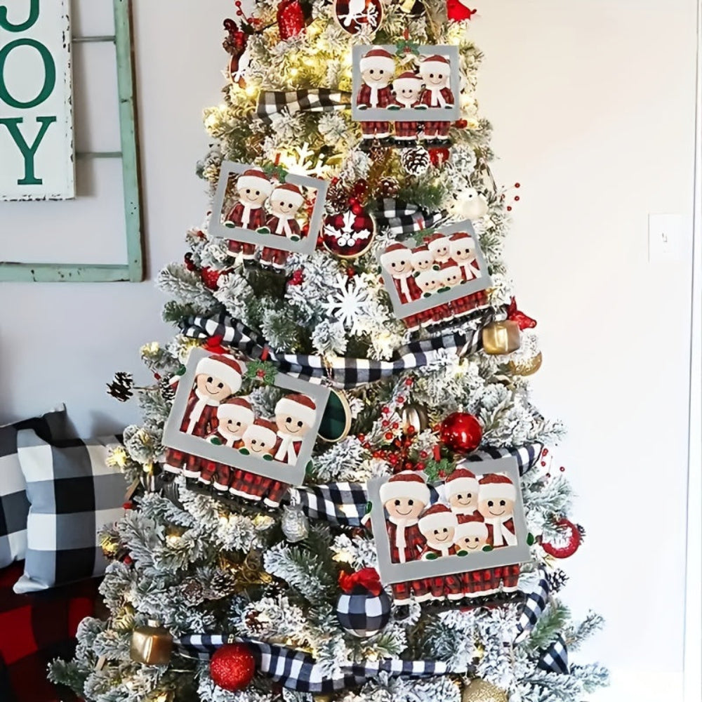 Vánoční ozdoby rodinná figurka závěsná dekorace na strom