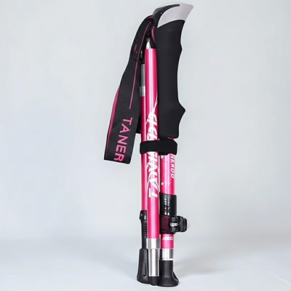 Foldable Trekking Poles Hiking Poles Adjustable Grip Trekking - Image 2