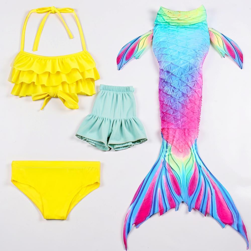 Girls Swim Costume Mermaid Swimsuit Fun Beach Outfit - Image 3