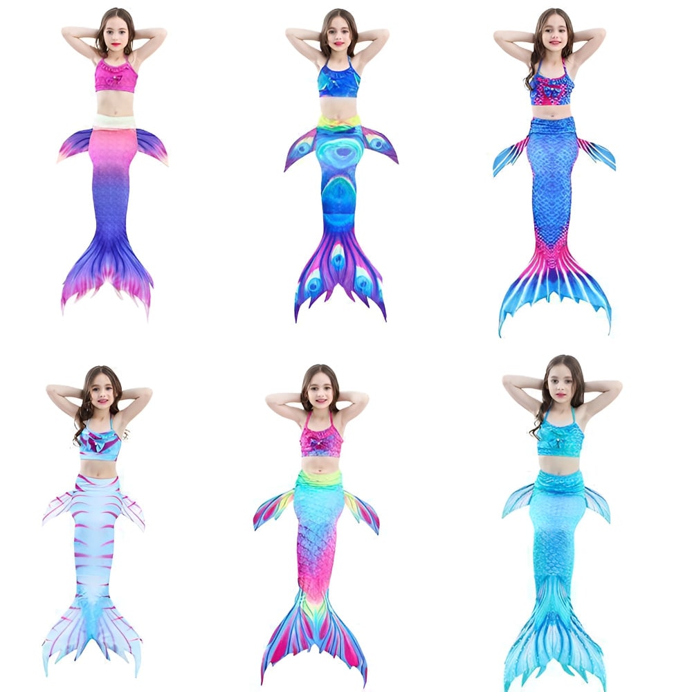 Girls Swim Costume Mermaid Swimsuit Fun Beach Outfit - Image 7