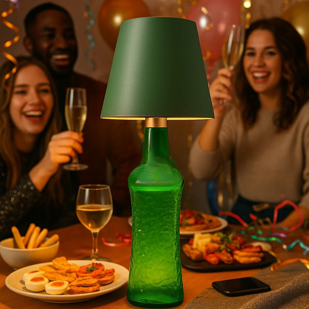 Bottle Light Metal Table Lamp