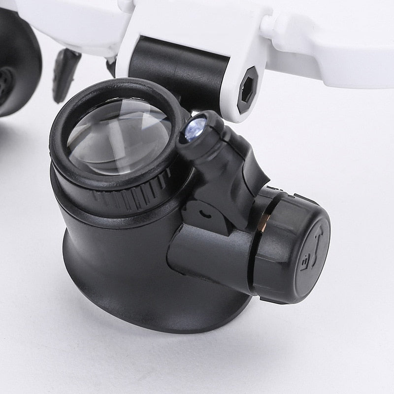 Magnifying Glass LED Plastic Hands-Free Eyewear