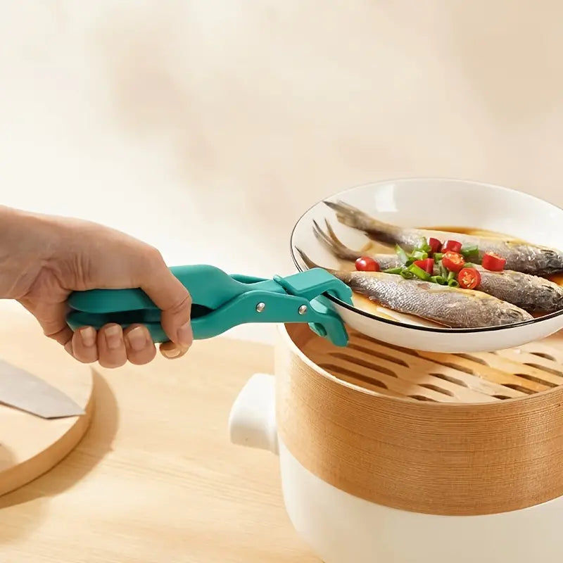 Heat Resistant Silicone Kitchen Tongs Grip