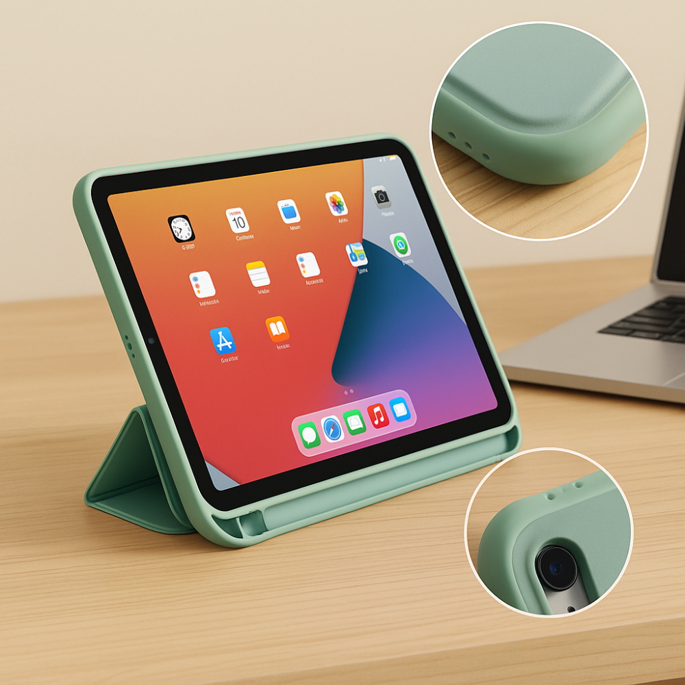 iPad Case Slim Magnetic Silicone Cover