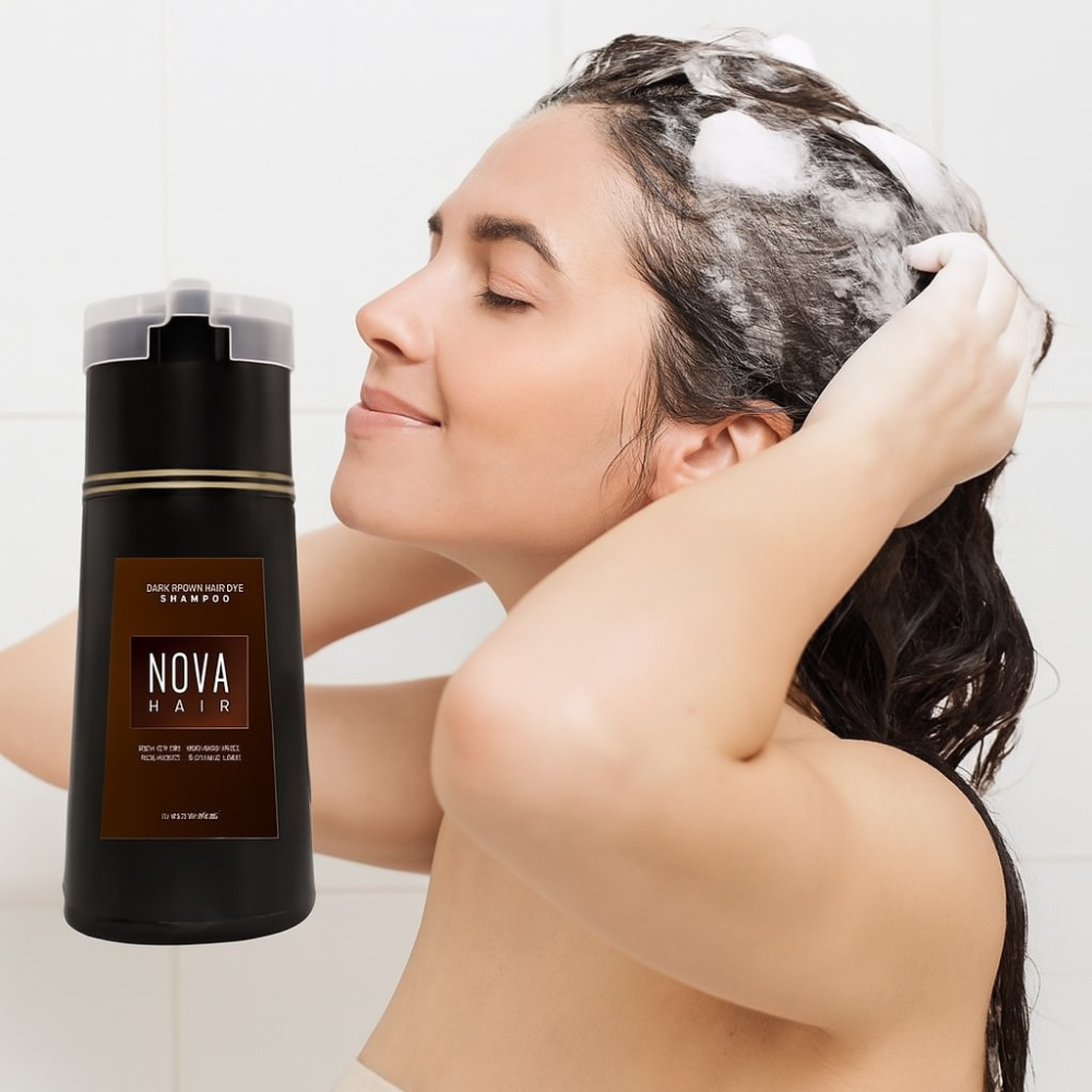 Haarfärbe-Shampoo Natürlicher Glanz