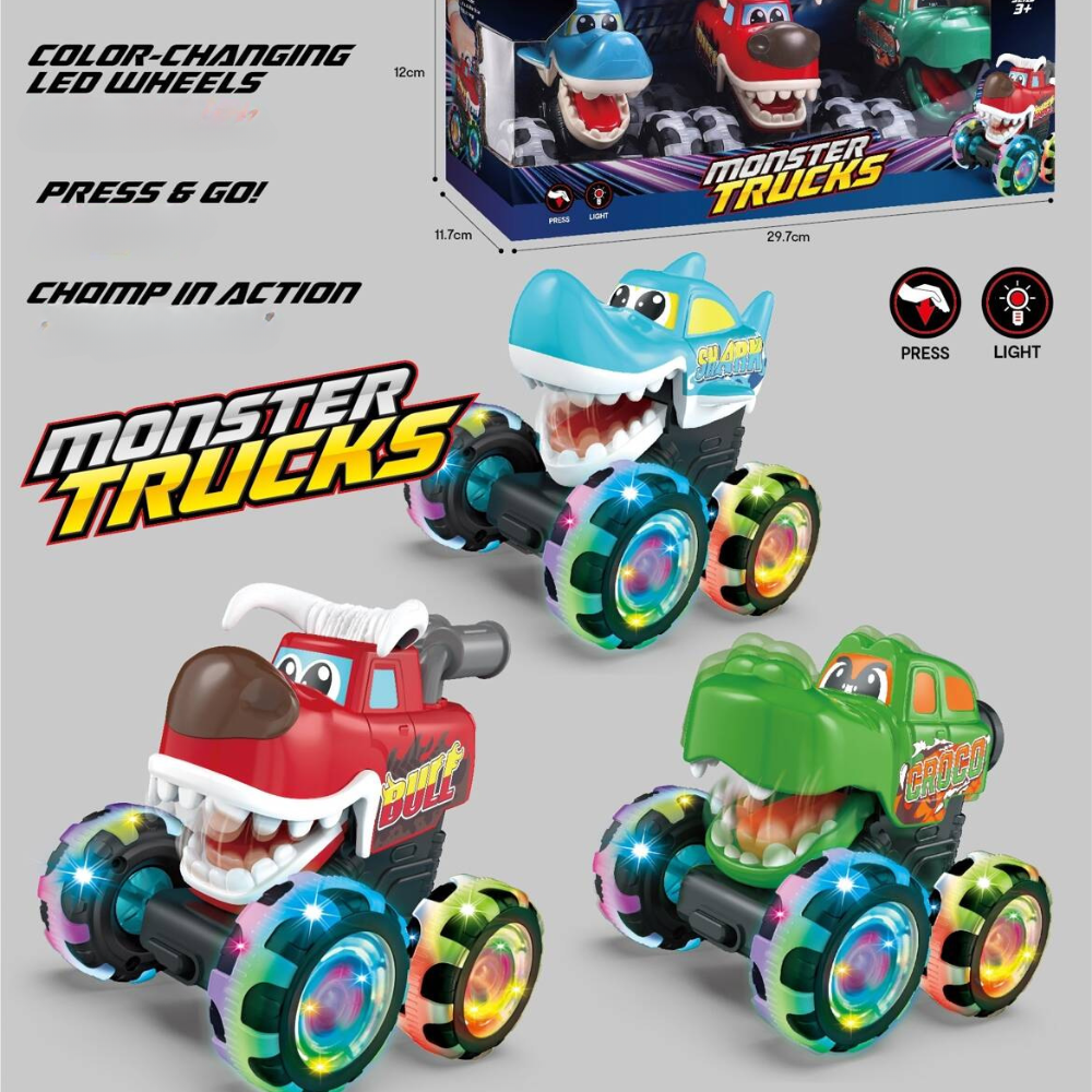 Monster Truck Spielzeug Leuchtende Autos Kinder Kleinkinder Spielset
