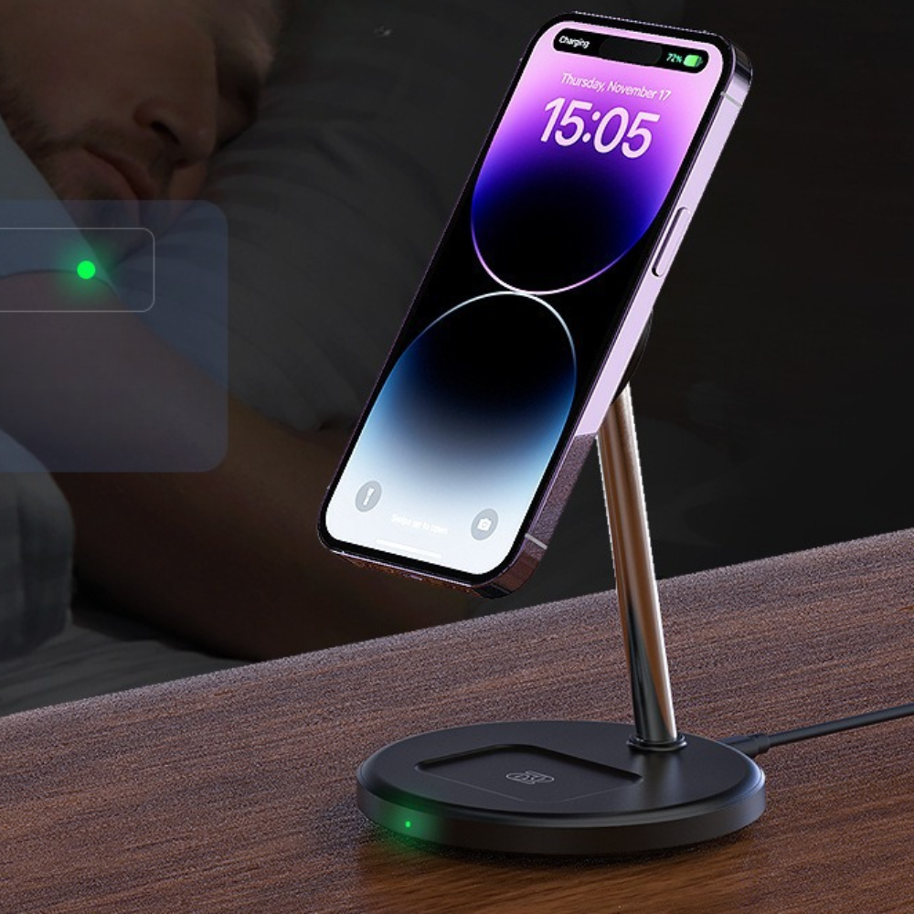 Wireless Phone Charger with Magnetic Stand