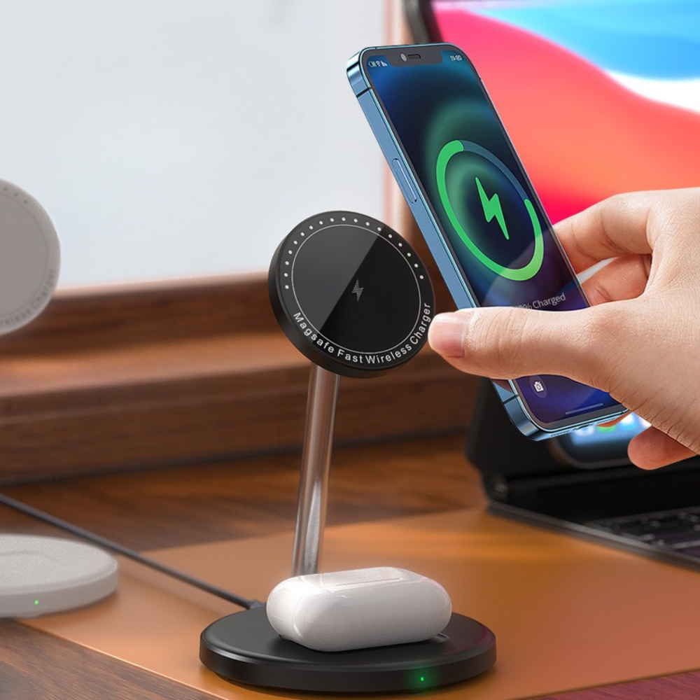 Wireless Phone Charger with Magnetic Stand