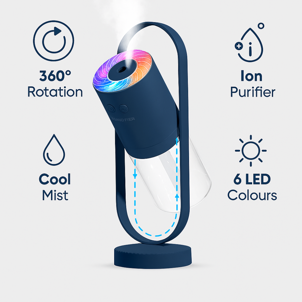 Air Purifier Cool Mist LED Humidifier