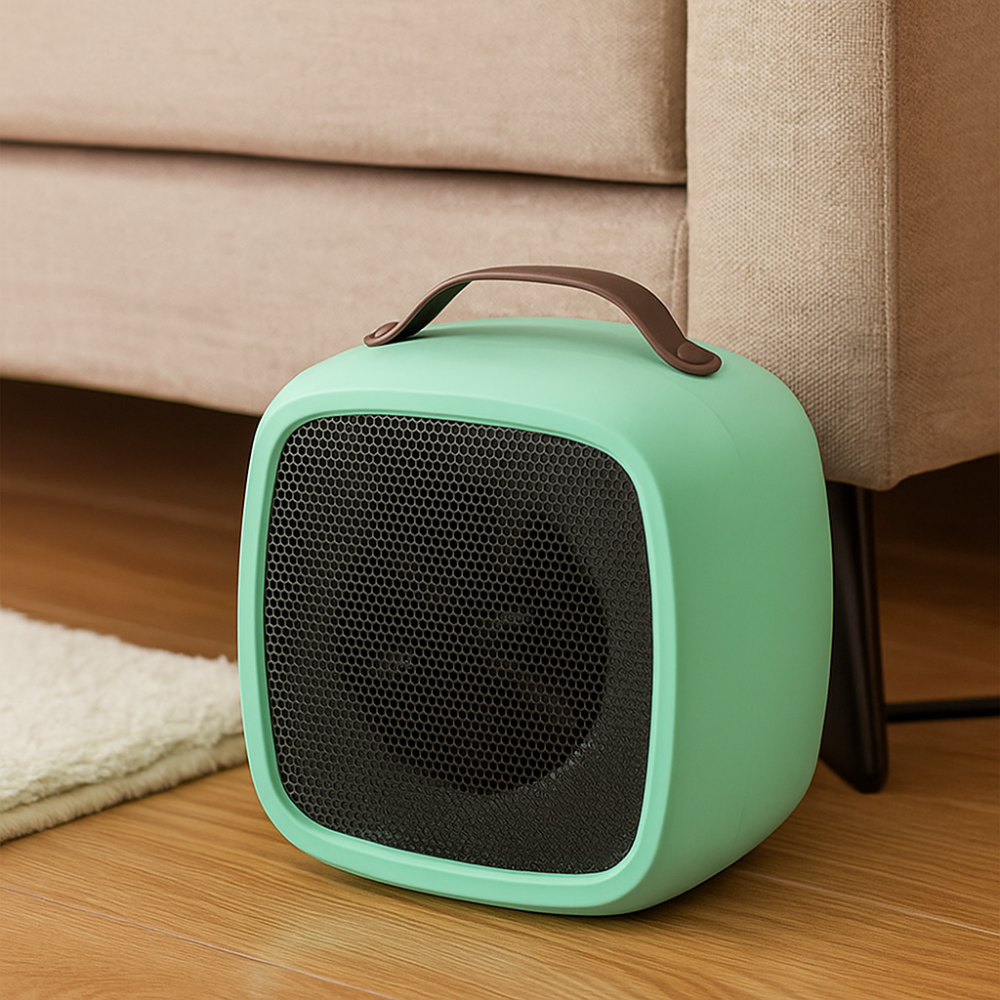 Portable Electric Space Heater Indoor Quiet Energy Efficient Warmer