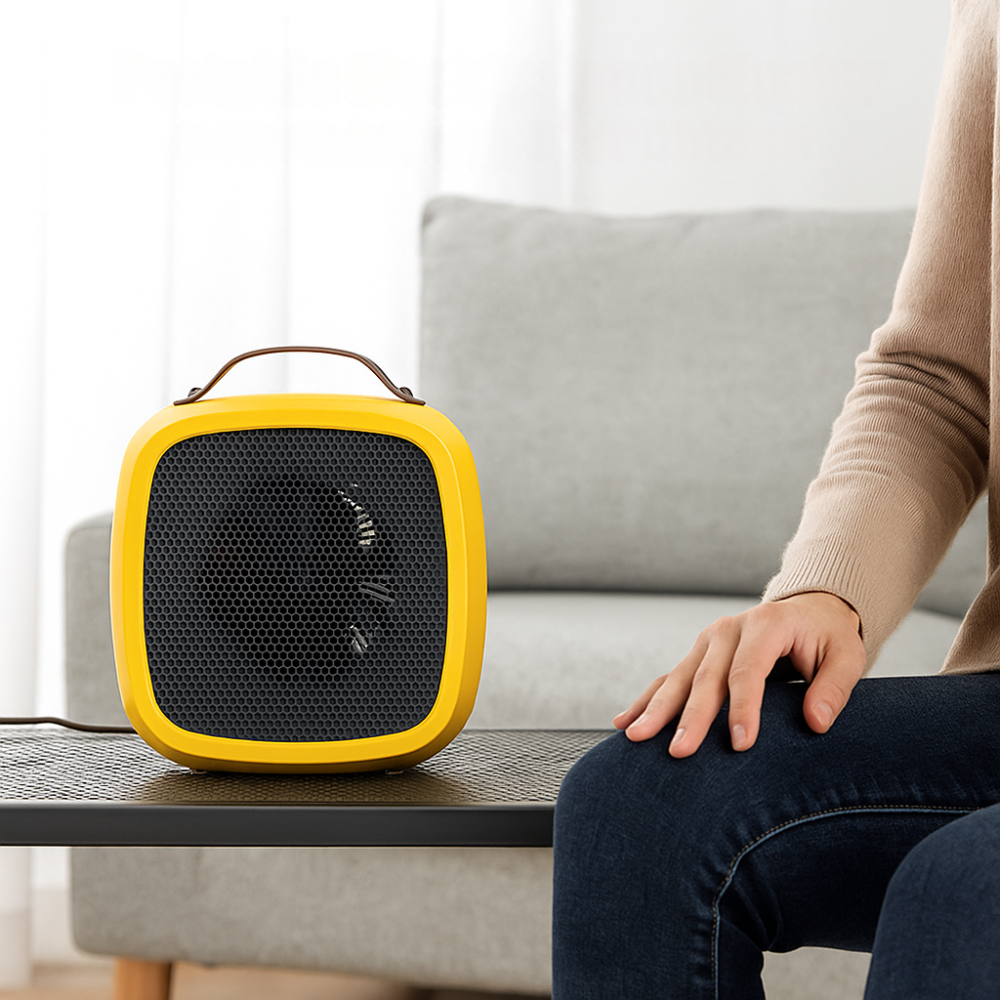 Portable Electric Space Heater Indoor Quiet Energy Efficient Warmer