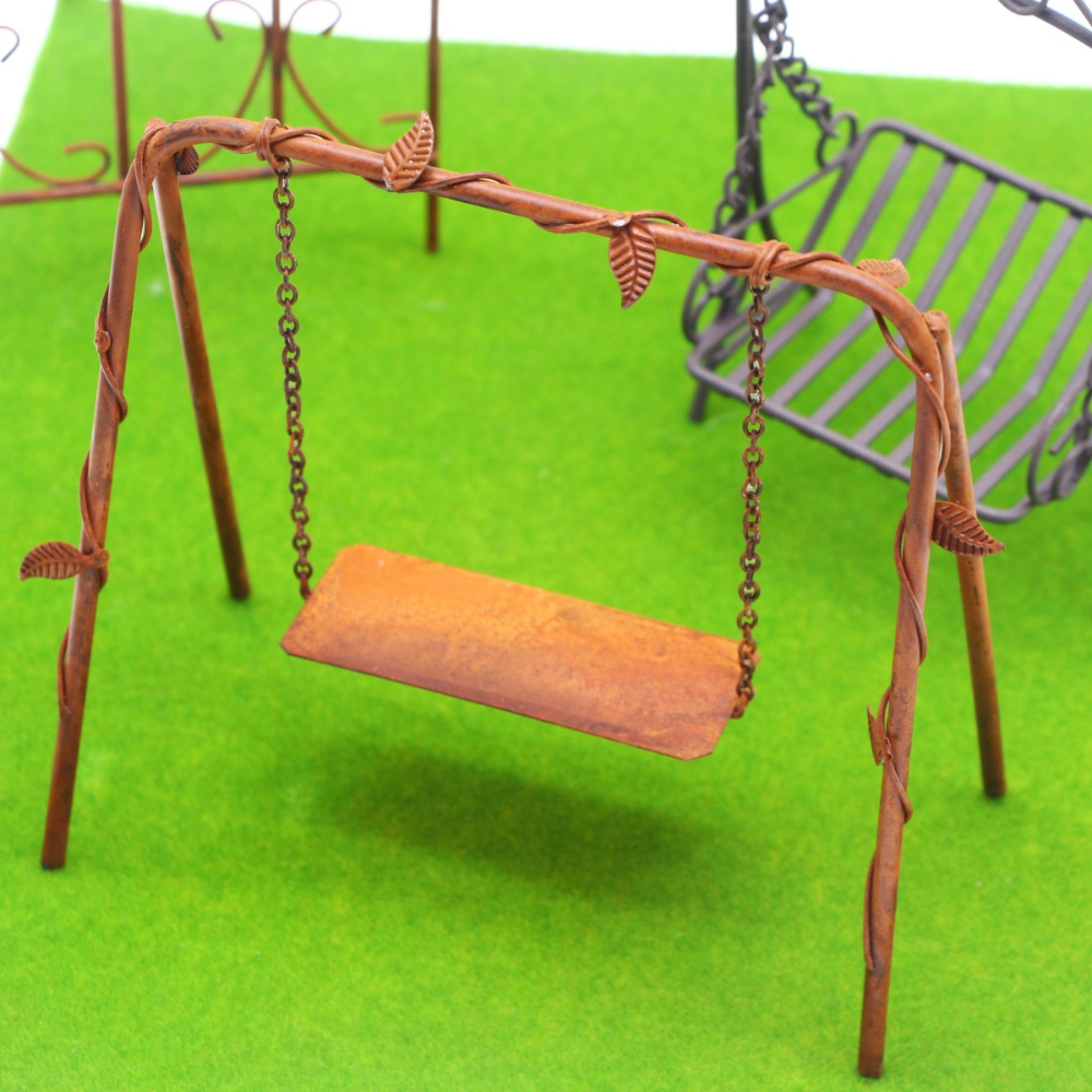 Ensemble de fées miniatures en fer pour décoration de jardin