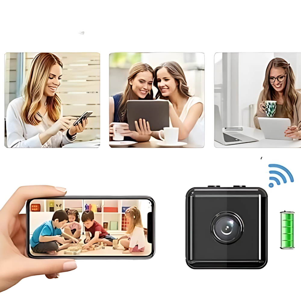 Kabellose Überwachungskamera 1080P WLAN Mini Kamera für Zuhause