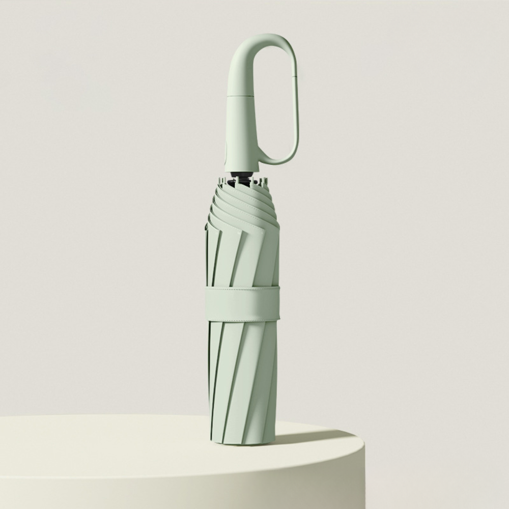 Paraguas de viaje compacto con dosel a prueba de viento