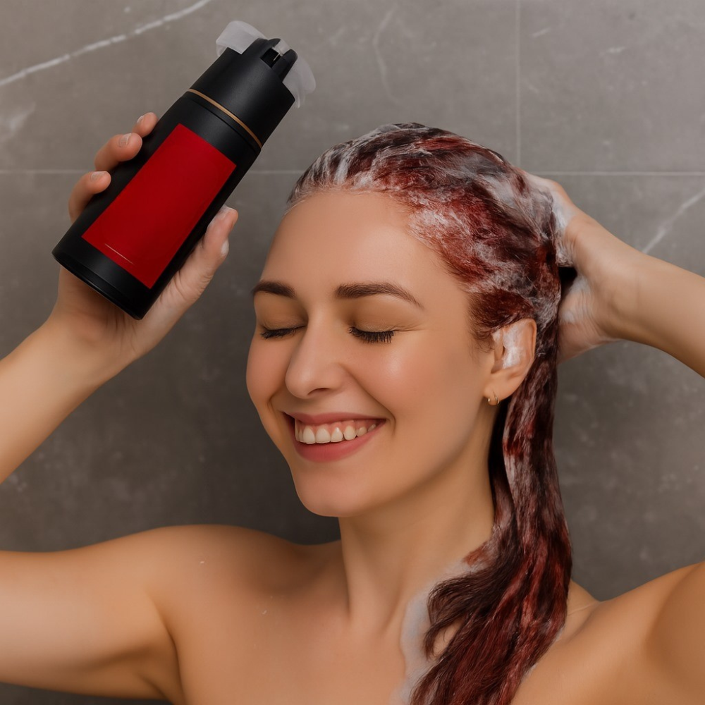 Haarfärbe-Shampoo Natürlicher Glanz