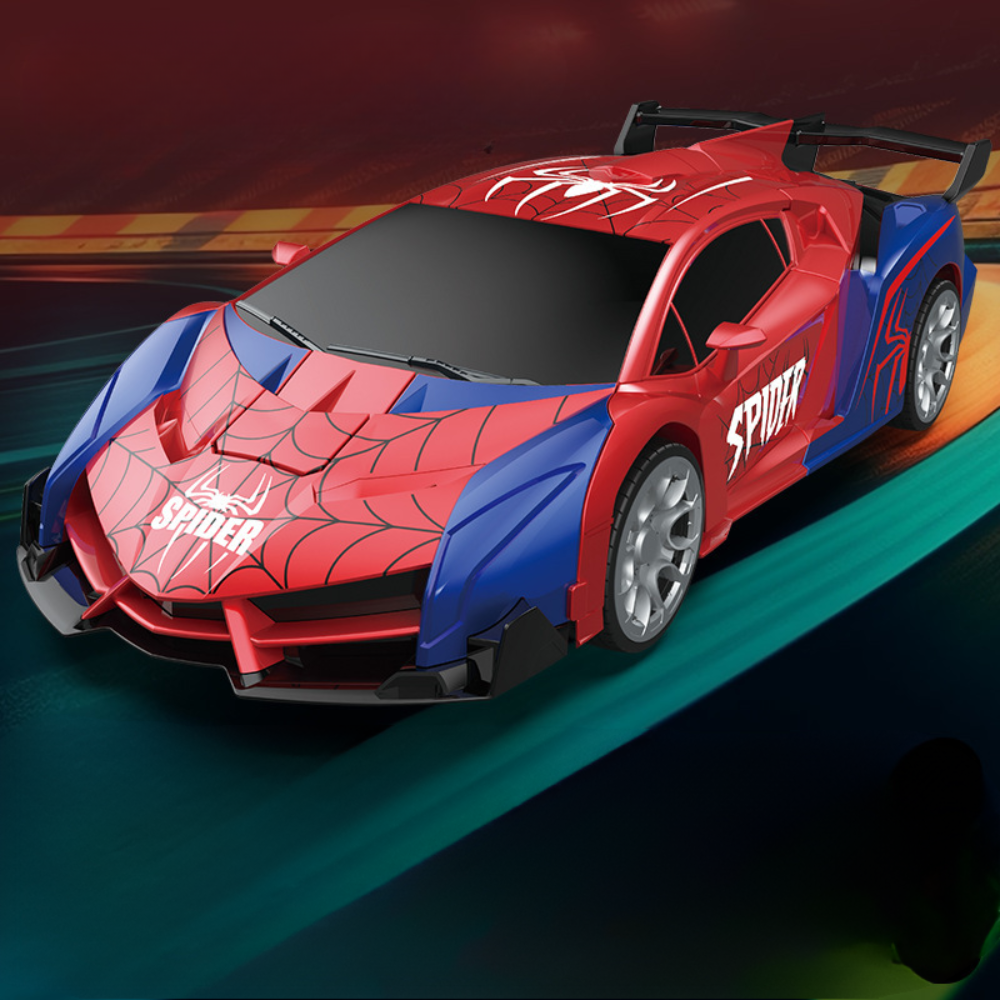 Remote Control Gift Transform Car Robot Toy LED Lights