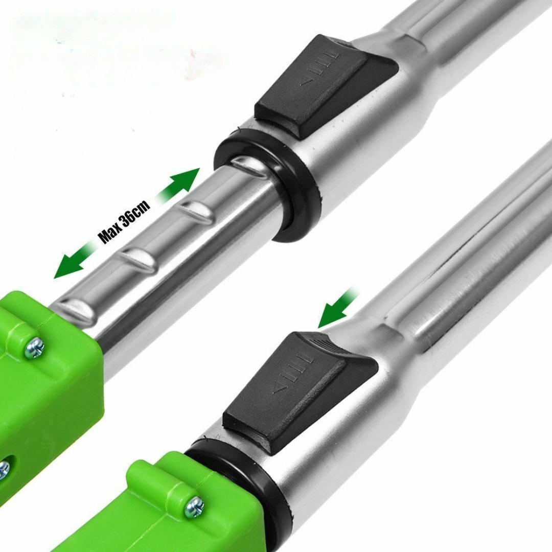 Aku strunová sekačka na trávu s nastavitelnou rukojetí