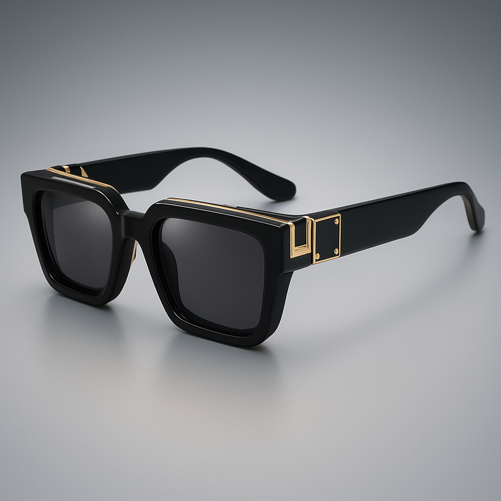 Black Square UV Protection Sunglasses