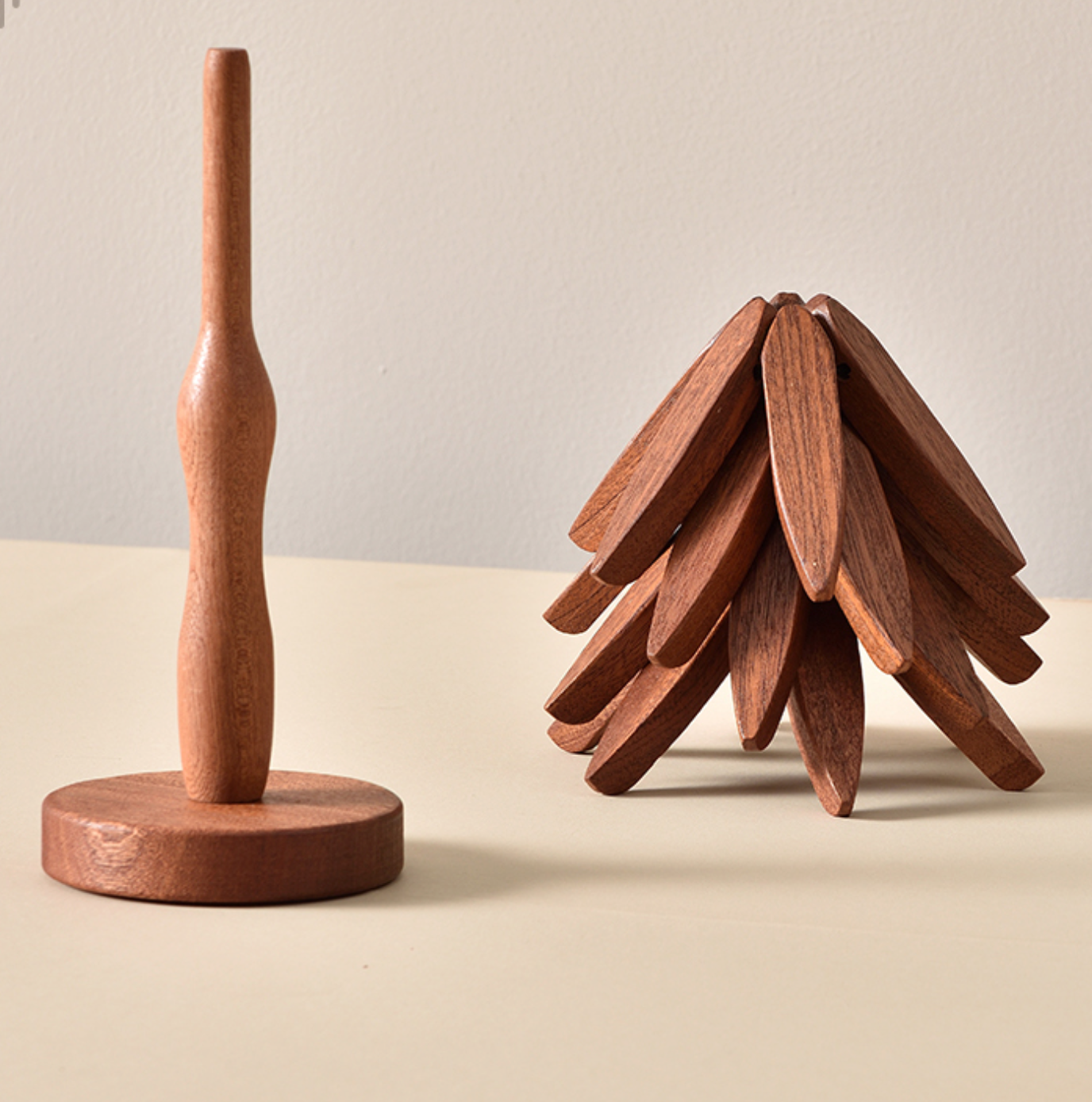 木製コースター ラスティック 手作り ダイニングセット