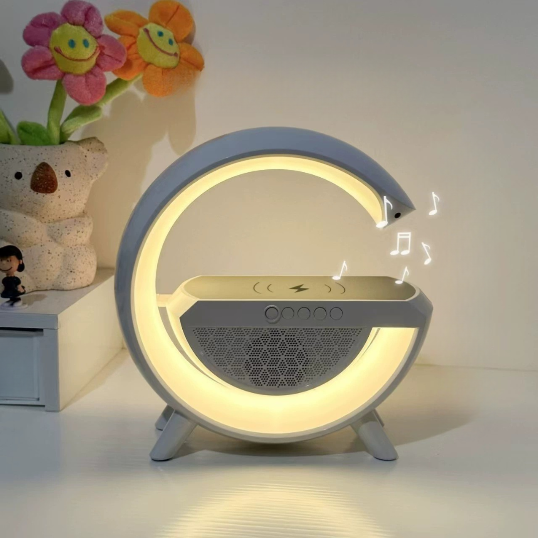 Wireless Charging Lamp LED Clock Speaker