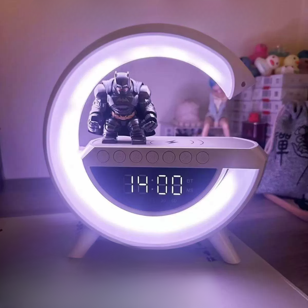 Wireless Charging Lamp LED Clock Speaker
