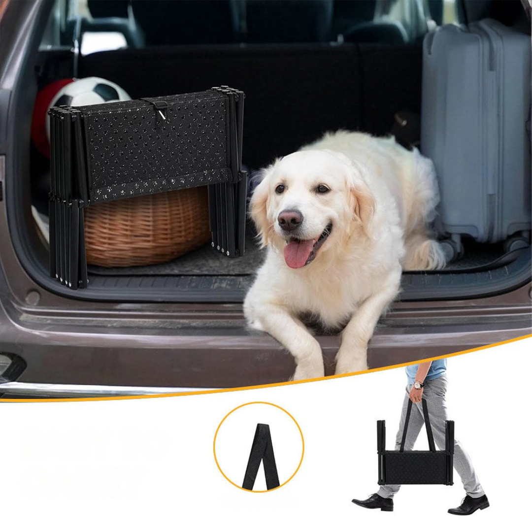 Escalones plegables antideslizantes para coche para perros