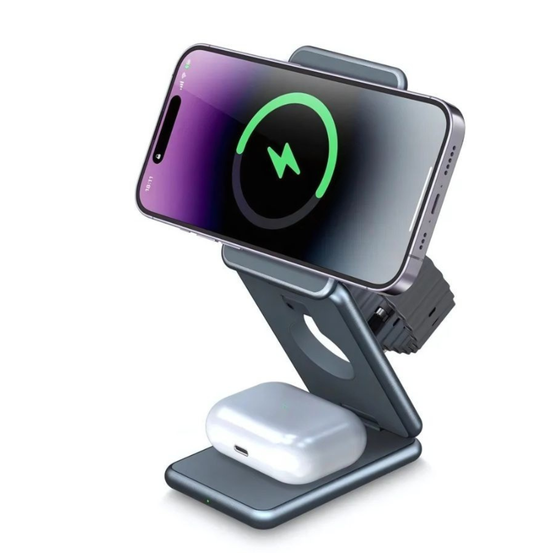 Wireless Phone Charger with Foldable Stand