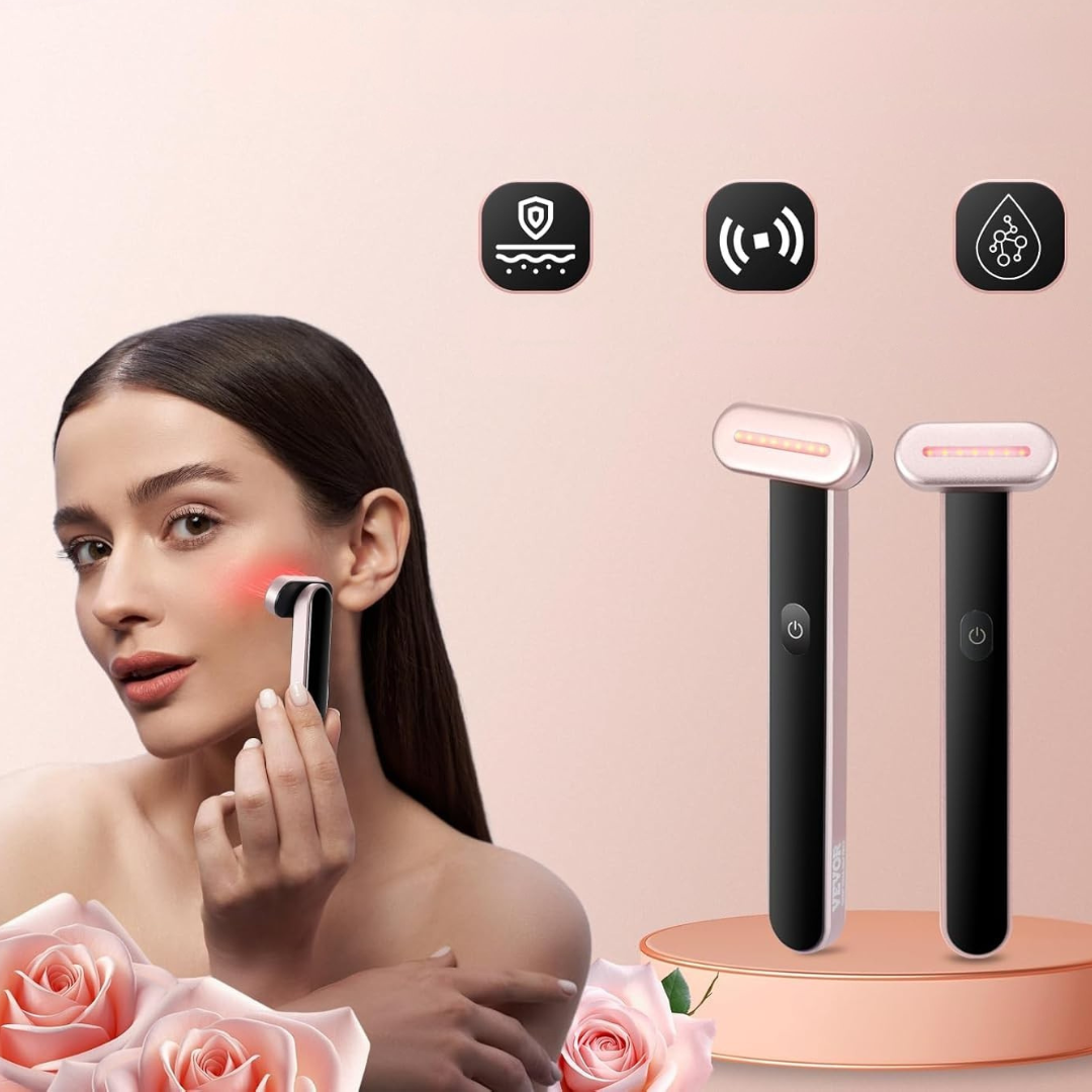 Bastoncino per terapia della pelle con luce rossa facciale