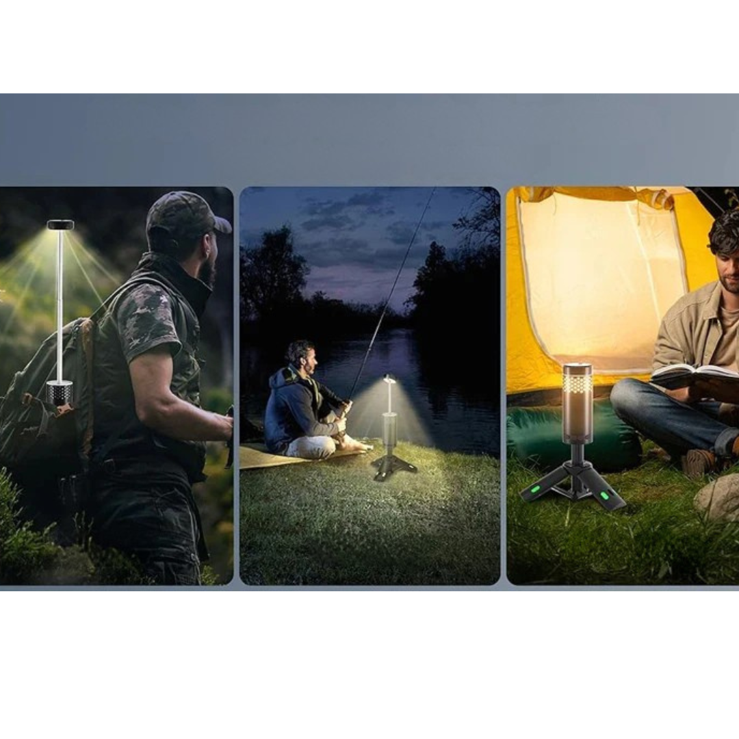Camping Lantern with Tripod Rechargeable LED Light