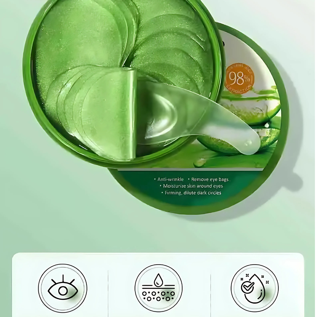 Maschere per gli occhi con aloe vera e collagene