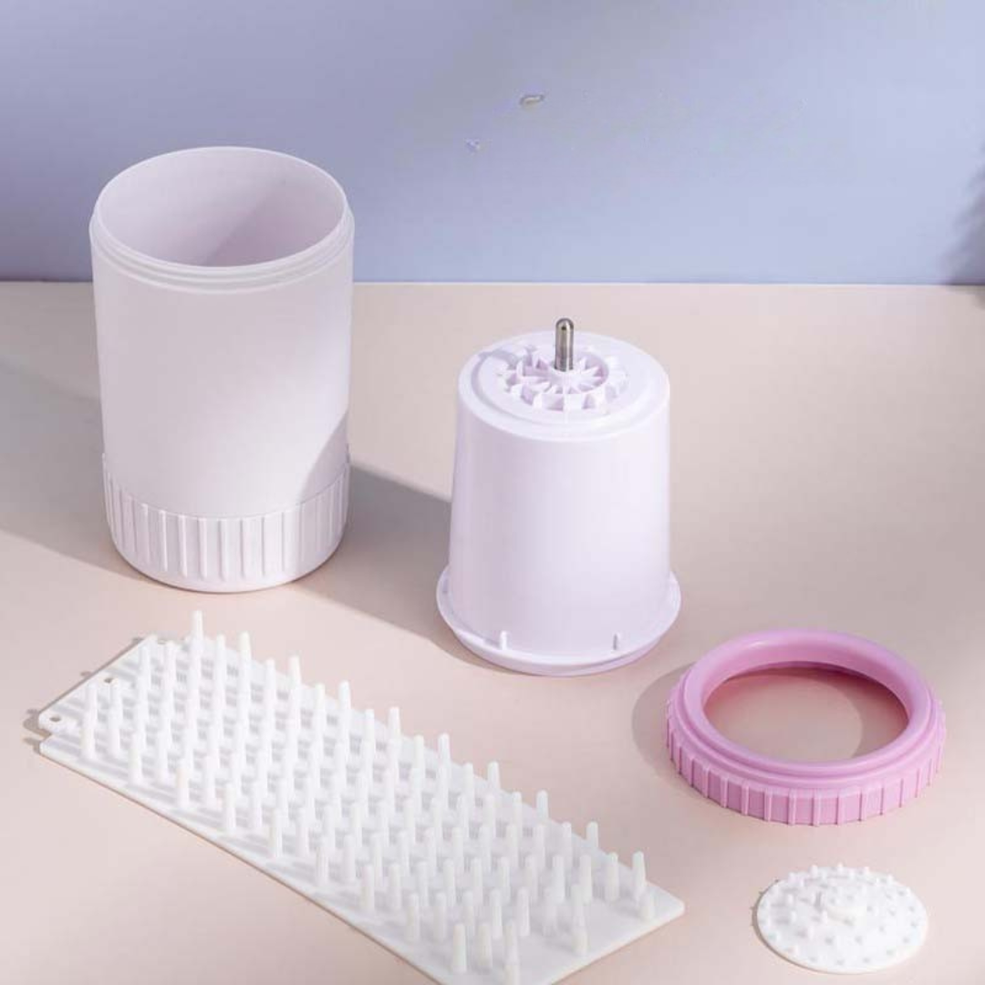 ペットグルーミング シリコーン ポータブル パウクリーナー