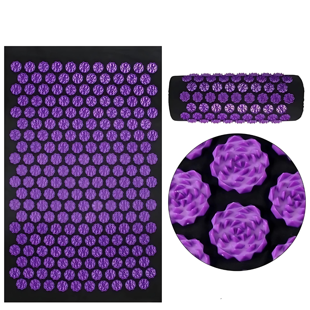 Yoga Mat with Acupressure Massage Spikes