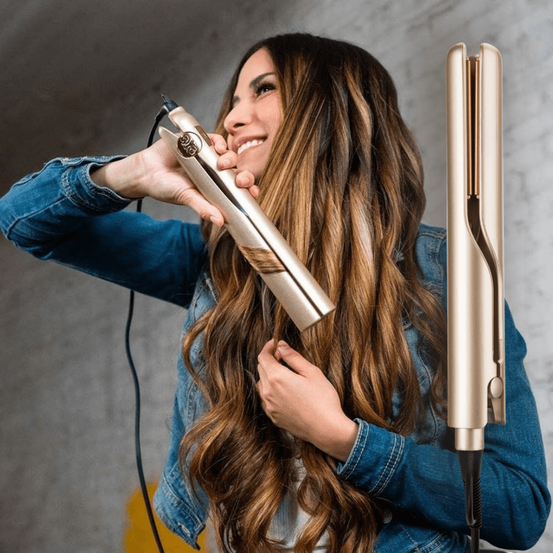 Hair Straightener with Ceramic Plates for Styling