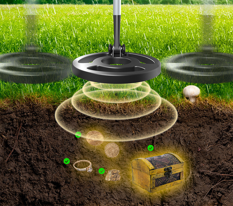 金属探知機 軽量 調節可能 トレジャーハンター