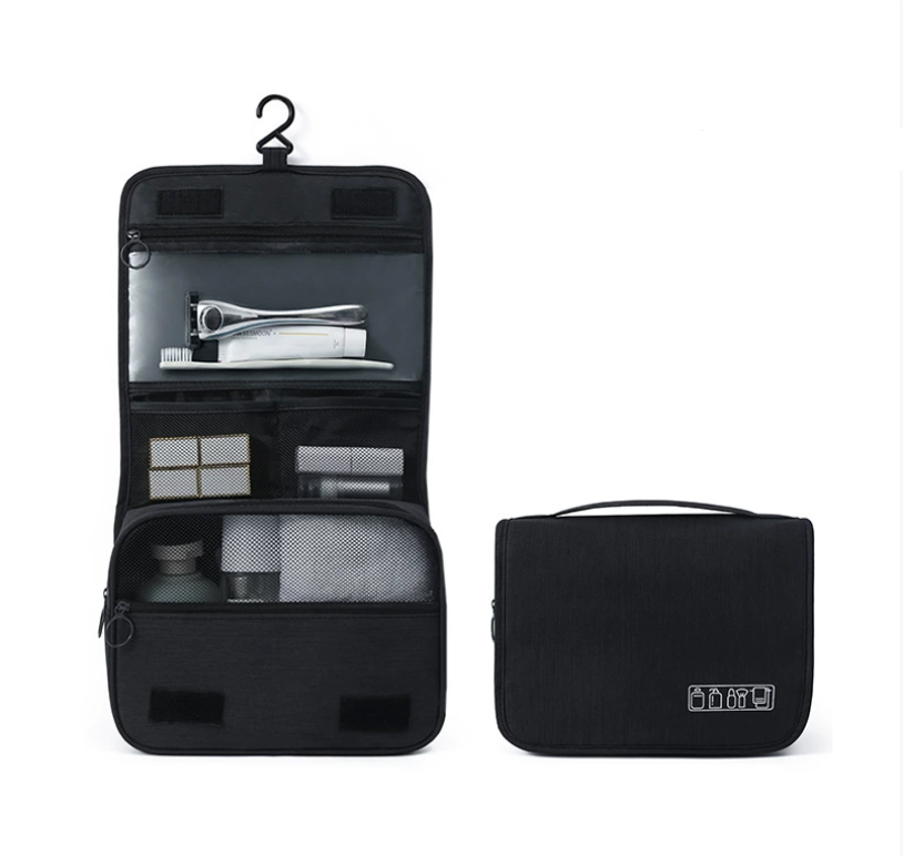Men’s Compact Waterproof Hanging Toiletry Bag | Travel Organiser