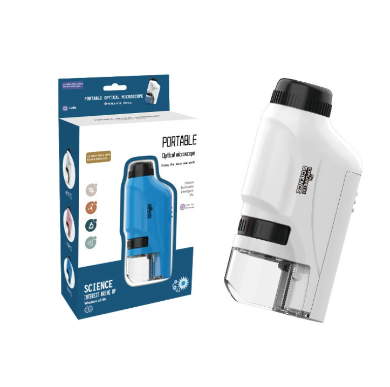 Tragbares LED-Taschenmikroskop-Spielzeug für Kinder
